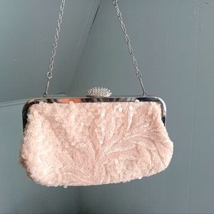 Vintage Pink Sequin Shoulderbag